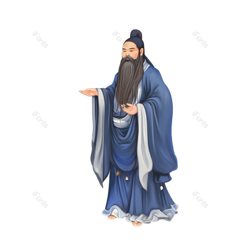 水墨图片,古人元素,秋天PNG,七夕免抠素材